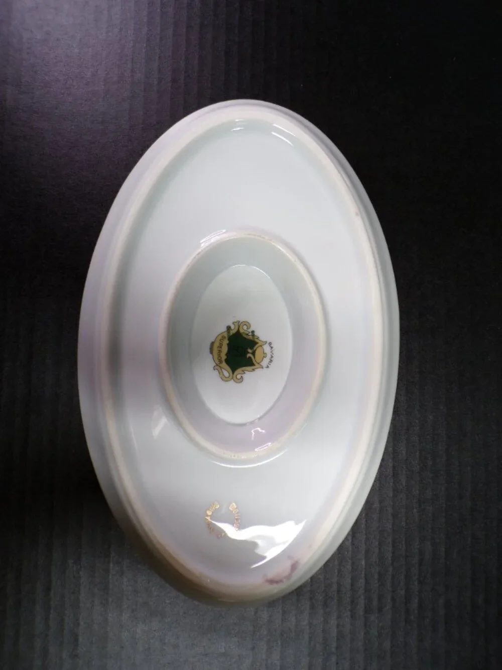 Vintage Gravy Boat with Attached Underplate Bavaria Superior Karat Gold Trim